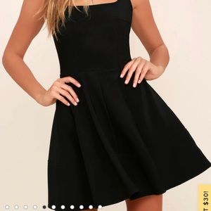 Lulus black skater dress